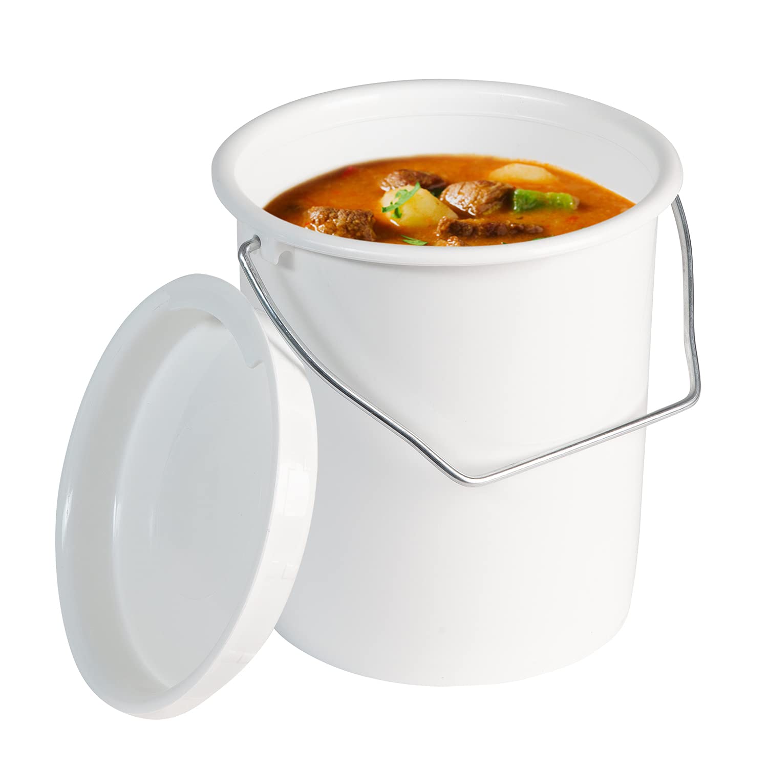 Westmark Milk and Storage Bucket, Polyethylene, White, 18 x 16.3 x 17 cm, 2 l, 4004094237874