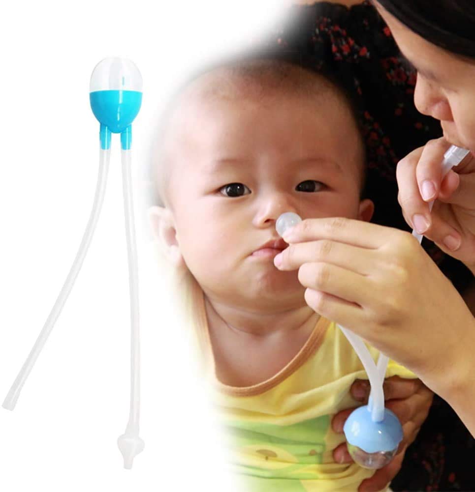 Baby Nasal Aspirator, Baby Suction Nose, Nasal Mucus Remover, Reusable Nose Cleaner Nasal Suction, for Newborn,Toddler,Infant