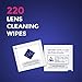 Lens and Glasses Wipes Pre-Moistened by LIFEWIPES Individually Wrapped for Camera Lenses, Eye Glasses, Sunglasses, Phone, Laptop, Tablet & TV Screens – Anti-Static Ammonia-Free Formula
