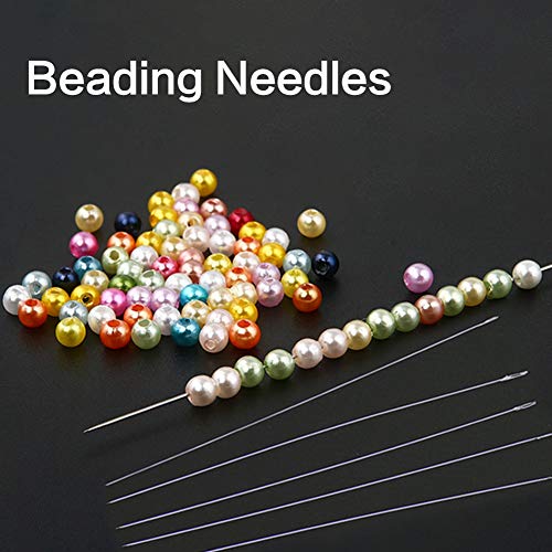 image for Mayboos 30 Pcs Beading Needles Size 10,1 Tape Measure and 3 Bead Needl