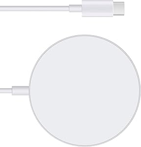 xiwxi Magnetic Wireless Charger for Magsafe Charger, 15W Max Fast Wireless Charging Pad with USB C Port Only Compatible with iPhone 12/12 mini/12 Pro/12 Pro Max/Magsafe case,Airpods