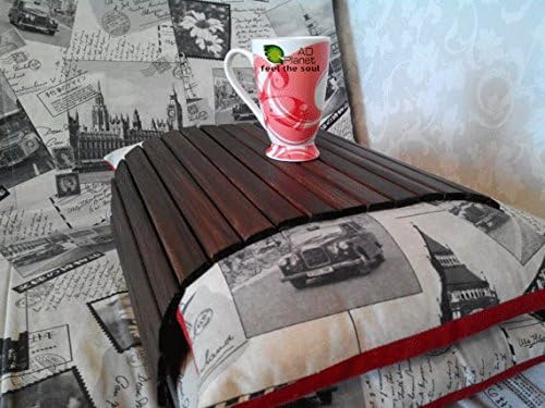 AD PLANET Wooden Modern Sofa Tray Table Laptop traydinning Tray TableSofa Arm TrayArmrest TraySofa Arm Table Coffee Table Wood Gifts Sofa TableWood TrayGift Home & Living Ships World Wide from India