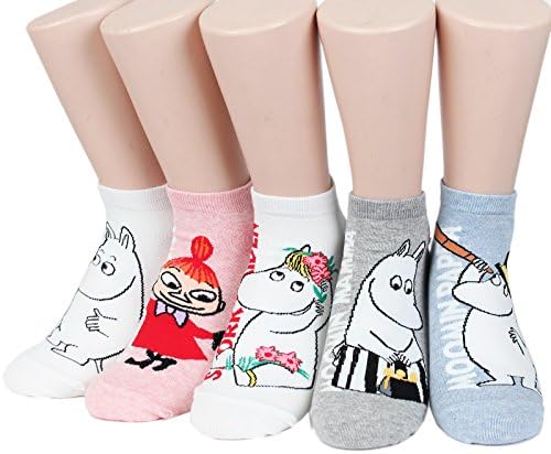 Socksense Moomin Women's Cotton No Show Liners Low Cut Socks