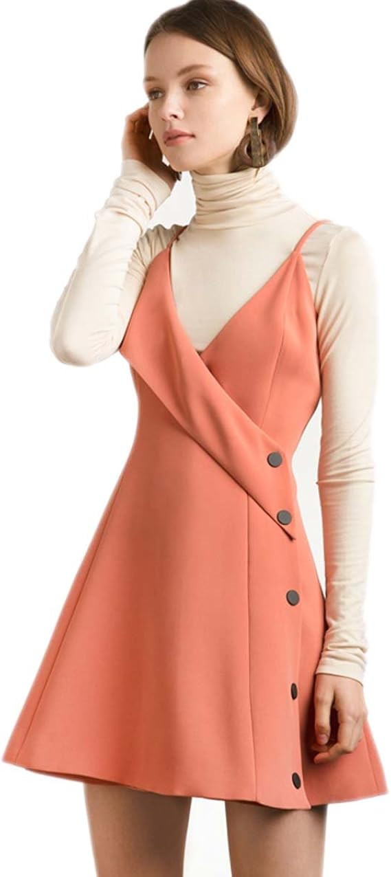 Amazon Co Jp Weheart ワンピース女性のカメオスペースドレス コーラルレッドxxl 服 ファッション小物