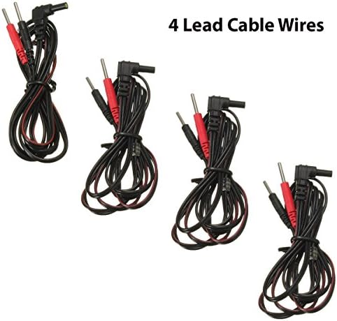 45" VeniCare Replacement Lead Wires compatible with Tens - 2 Pack or 4 Pack or 8 Pack (4 Pack)