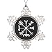 Follies Christmas Vegv237;sir (Viking Compass) Snowflake Pewter Christmas Ornament