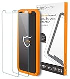 [2-Pack] CUVVR Microfused Tempered Glass Screen Protector for iPhone X (Case-Friendly & 3D-Touch Compatible), with Patent-Pending Installation Tray