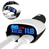 Car Charger Dual USB Plus Adapter Cigarette Lighter LED For All iPad Tablet