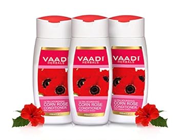 Vaadi Herbals Corn Rose Conditioner with Hibiscus Extract, 110ml x 3