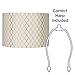 Embroidered Hourglass Lamp Shade 16x16x11 (Spider)