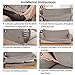 Turquoize Stretch Sofa Slipcover 2 Pieces Sofa Cover Couch Cover for 2 Cushion Couch Washable Furniture Protector Covers with Elastic Bottom Feature Thick Jacquard Fabric (Loveseat, Taupe)