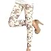 Dawdyfu Womens Fashion Floral Printed Footless Tights Skinny Leggings Pants