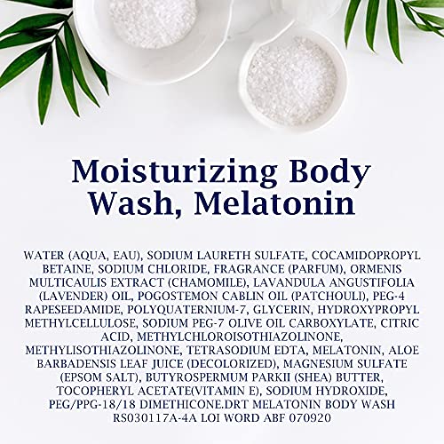Dr Teal's Body Wash with Pure Epsom Salt, Sleep Blend with Melatonin