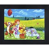 Disney Licensed Framed 3D Lenticular Poster | Ready to Hang - 14.5" x 18.5" (600012 - Winnie the Pooh's - Summer Picnic)