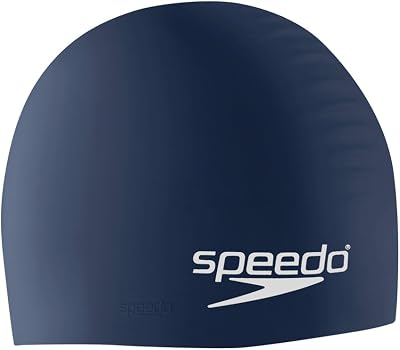 Speedo Unisex Silicone Swim Cap Navy One Size US