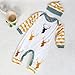 FEITONG Newborn Infant Baby Boy's Deer Bodysuit Romper Jumpsuit+ Hat (12-18 Months)