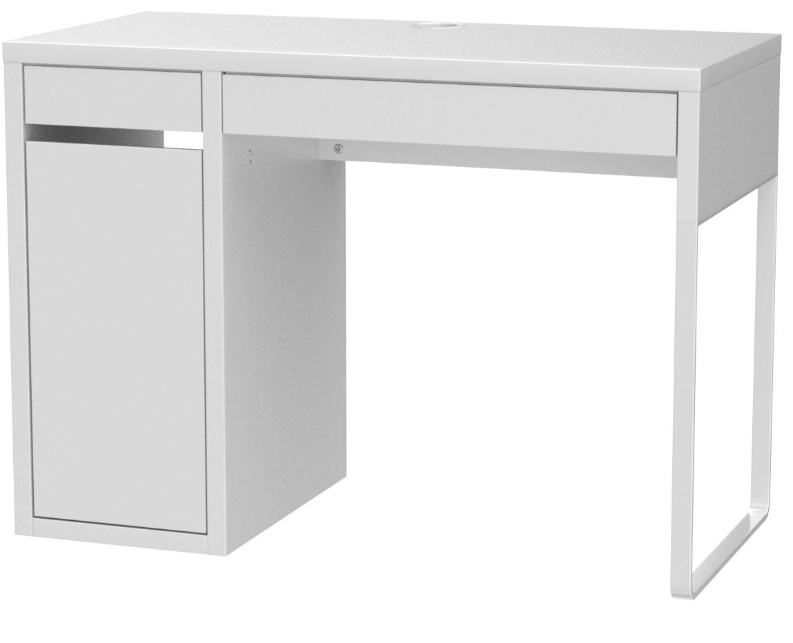 Ikea Micke scrivania con conservazione; in Bianco (105 x 50 cm) :  Amazon.it: Casa e cucina