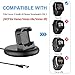 QIBOX Charger Stand Compatible with Fitbit Versa 2 (Not for Versa/Versa Lite), Anti-Slip Charging Stand Dock Replacement USB Charger Cable 4.3Ft Cord Accessories Cradle Holder for Versa 2 Smartwatch