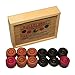 Amber Fight Gear Bullet Shot Carrom Board Coins - Professional Coins Wooden Carrom Game Coins Set, Wooden Checkers (24 Pieces) Approved & Recognized by International Carrom Federation