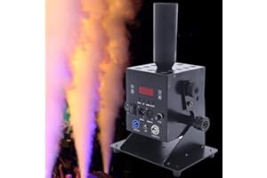 WDZCZDoo LED CO2 Jet Machine Cannon Fog Machine CO2 Jet Special Effects DMX Stage Effect (250W, DMX,Angle Tilt)