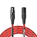 20ft Microphone Cable XLR Male to XLR Female Balanced Red Mic Cables by SPEAKFRIENDS C Series - 20 Feet