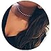 Fancymix Adjustable Chain Disc Imitation-Pearls Choker Necklace For Women Gold Tone