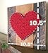 Large Red string art wooden heart sign. Unique gifts for Mother's Day, Weddings, Anniversaries,Birthdays, Valentine's Day, Christmas, new babies, housewarming and just because gifts.