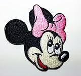 Minnie Mouse Pink Bow Patches 7x7.5 Cm Iron on Patch/embroidered Patch This Appliques Are Great for T-shirt, Hat, Jean ,Jacket, Backpacks