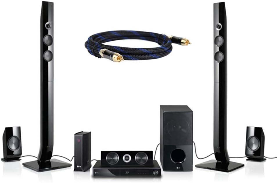 KUYIOHIFI Dual Shielded (OD 8.0mm) RCA Male to RCA Male subwoofer Cable (2 Feet): Computers & Accessories