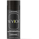 SEVICH Hair Building Fibers - Instant Hair Thickener for Thinning Hair Loss, Natural Keratin Powder for Men Women, Black 25g/0.88oz