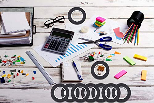 Whiteboard Tape, Shynek 10 Rolls 1/8 Thin Art Tape Dry Erase Chart Tape Pinstriping Electrical Tape White Board Tape Lines - Thumbnail 6