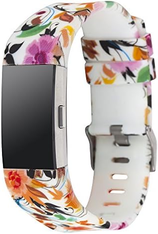 Fitbit Charge 2 Bands Classic New Fashion Sports Smart Watch Replacement Accessory Wristband (Flower-03)