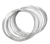 AVBeads Jewelry Memory Wire for Bracelet Making Silver Steel (Bracelet 60-65 mm Diameter/7.5-8