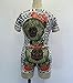Mojessy Women's Short Sleeve Print 2 Pieces Outfit Crop Top+Shorts Set Rompers Small Floral