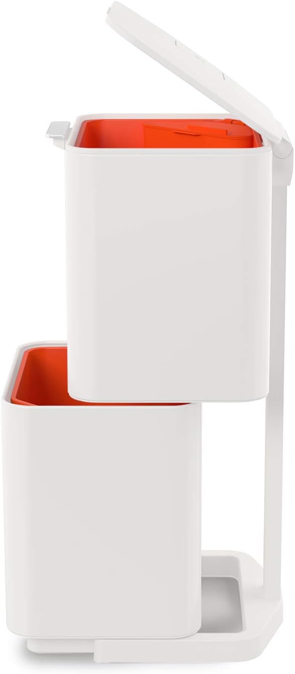 Joseph Joseph Totem Max 60litre Waste Separation & Recycling Unit Arctic White BigaMart