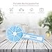 Function Labs Personal Mini USB Handheld Cooling Fan - Rechargeable, Compact and Portable, Quiet Fan Speed - Perfect Home, Camping, Kids, Gifts (Lemon Blue)