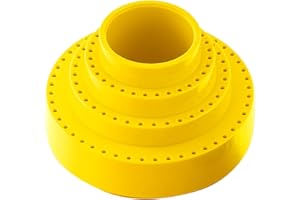 DZQ Rotating Bur Holder 116 Holes,Rotary Tool Holder 1/8" Diameter,Mandrel Drill Holder 360 Degree Rotating,for Drill Home and Garage Tool Accessories(Yellow)