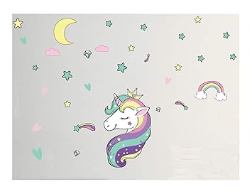 Amazon 壁紙 ユニコーン柄 ウォールステッカー 壁貼り 装飾