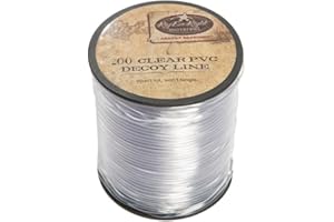 Rig Em Right Waterfowl PVC Decoy Line 200' Spool, Tangle and Rot Free (Clear 1001-C)