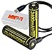Two Pack: Nitecore NL1834R 3400mAh High-Capacity 18650 Batteries with Built-in USB Charging Port (2X) & LumenTac Battery Organizer and USB Cord