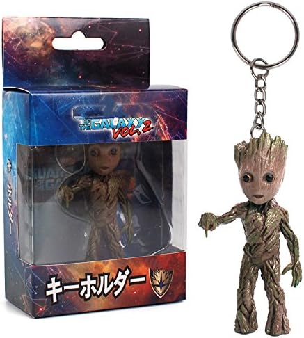 8 Types Mini Groot Figures Movie Guardians of the Galaxy Keychain Pendant Model Toy Best Gifts (1)