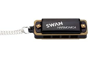 Swan 4 Holes 8 Tones Mini Harmonica Metal Chain Necklace Style Mouth Organ Excellent And Clever fashion
