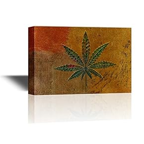 Green Leaf on Abstract Background
