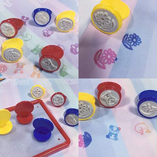 Mummed Water Doodle Replacement Pen Water Drawing Painting pens Watermark Stamp Seal for All Doodle Mats Drawing Painting Boards (4 Pens, 6 Stamp Seals, 1 Plate) - Thumbnail 5