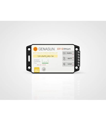 Amazon.com : Genasun GV-10-Li-14.2V, 10.5 A MPPT Charge Controller 
