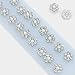 Crystal Rhinestone Pearl Flower Hair Pins Twister Coil Spiral for Weddings, Proms and Special Events (Set of 10)