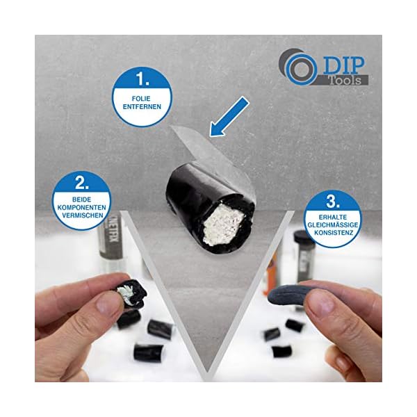 DIP-Tools Wasserdichte 2k Epoxidharz Knete - Epoxidharz mit Härter - 2 Komponenten Kleber - 2k Kleber - Powerknete… – Bild 7