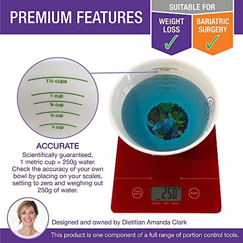 Portion Perfection Measuring Bowls, PORCELAIN, Set of 2 Portion Control