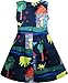 Sunny Fashion Girls Dress Tree House Cat Butterfly Bird Flower Print