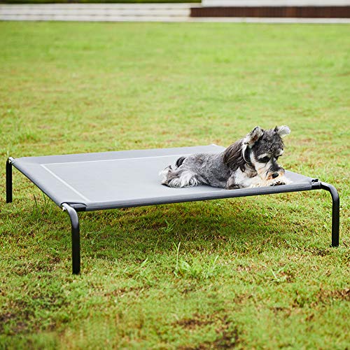 SUPERJARE Elevated Dog Bed Cot, 48” Portable Raised Pet Cooling Cot for